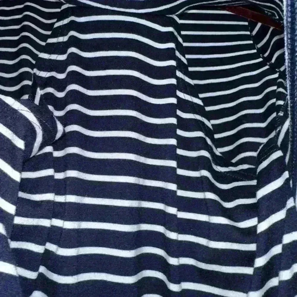 Women's Nursing Dress S Navy & White Striped - Picture 5 of 11